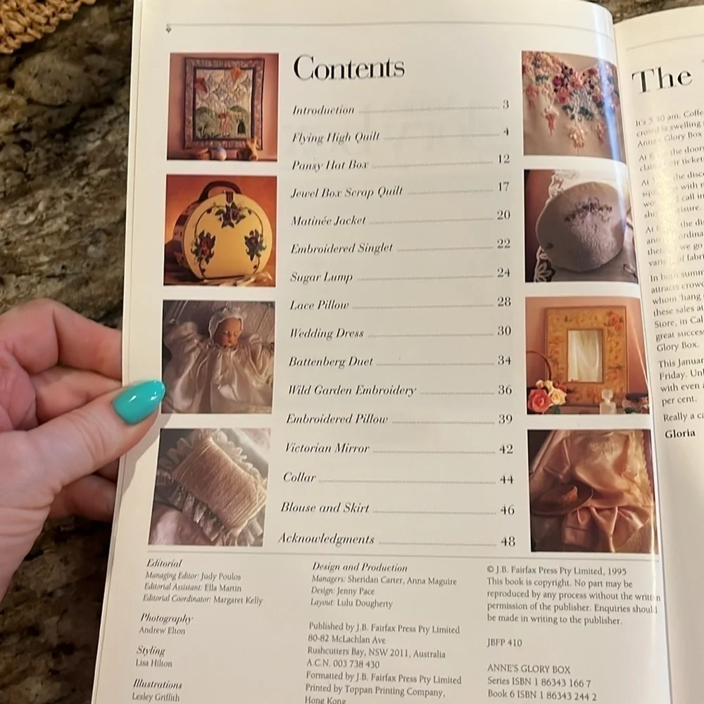 5 Issues of “Anne’s Glory Box” Australian Craft Needlework Vol 6,7,8.10.11 1996
